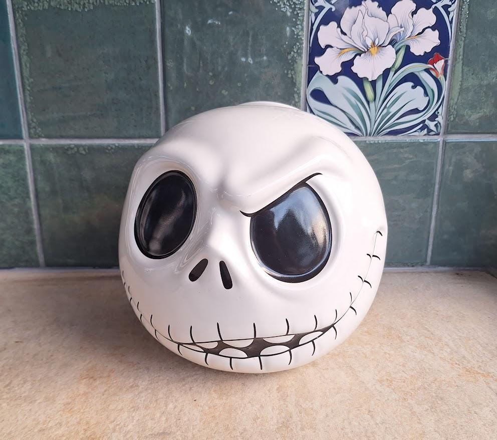 Disney Jack Skellington Cookie Jar, Nightmare Before Christmas Biscuit Jar, Disney  Ceramic Storage Jar, Tim Burton Collectible Halloween
