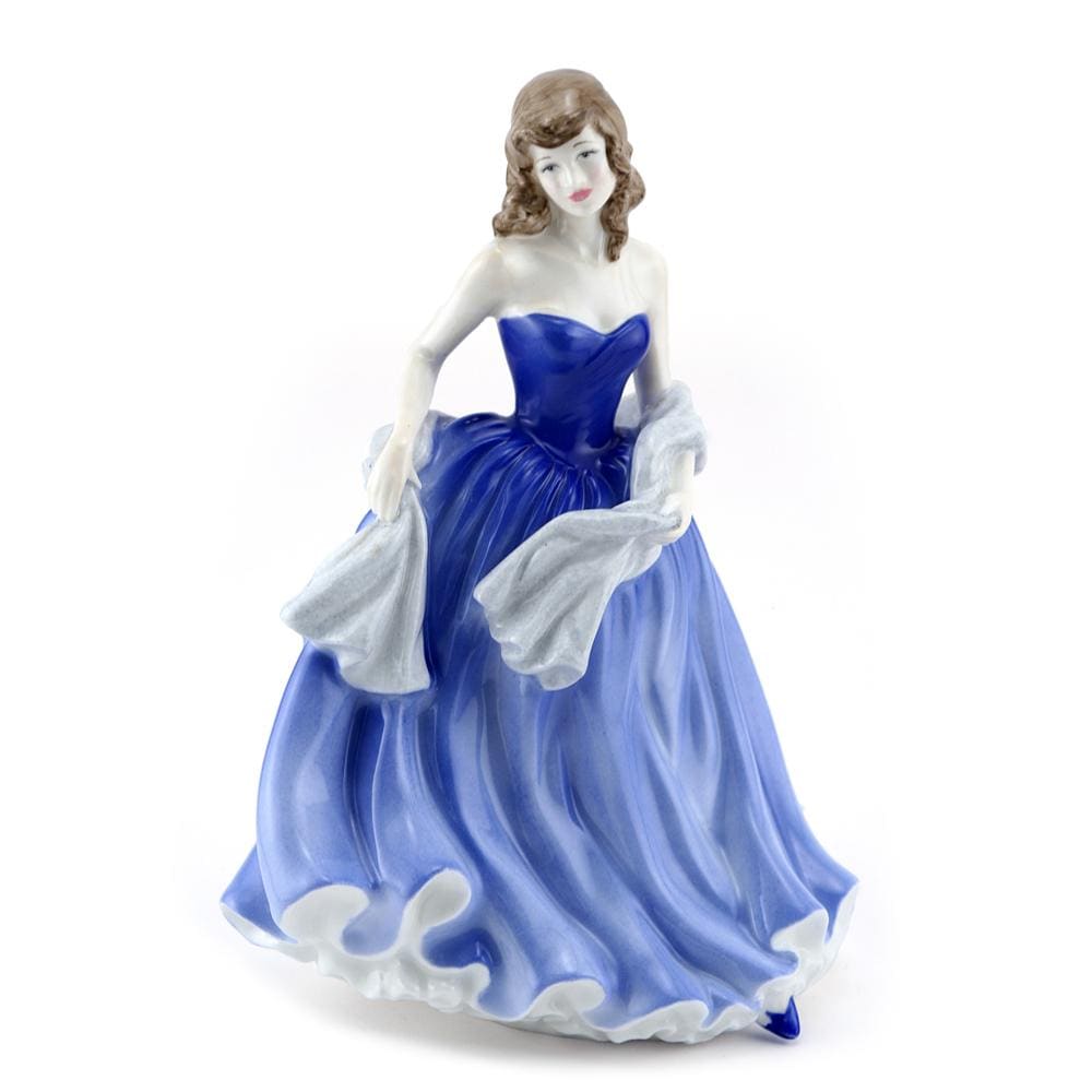 Royal Doulton Moonlight Serenade Figurine HN4530, Pretty Ladies New, Blue Dress Figure, John Bromley Design