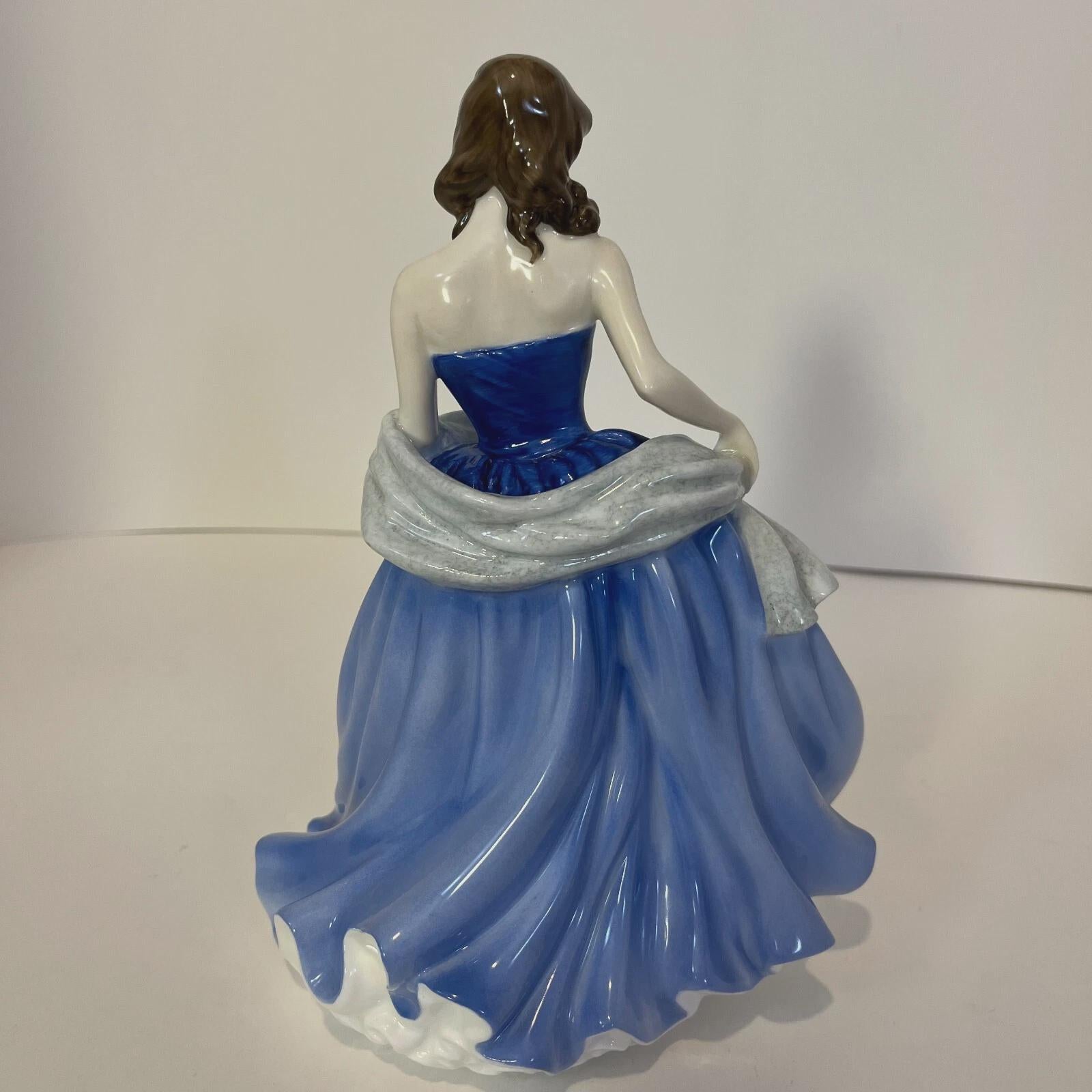 Royal Doulton Moonlight Serenade Figurine HN4530, Pretty Ladies New, Blue Dress Figure, John Bromley Design