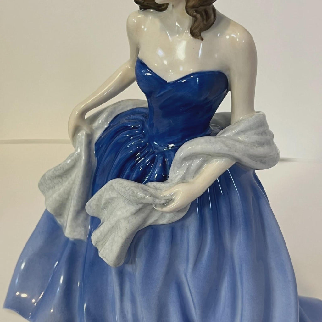 Royal Doulton Moonlight Serenade Figurine HN4530, Pretty Ladies New, Blue Dress Figure, John Bromley Design