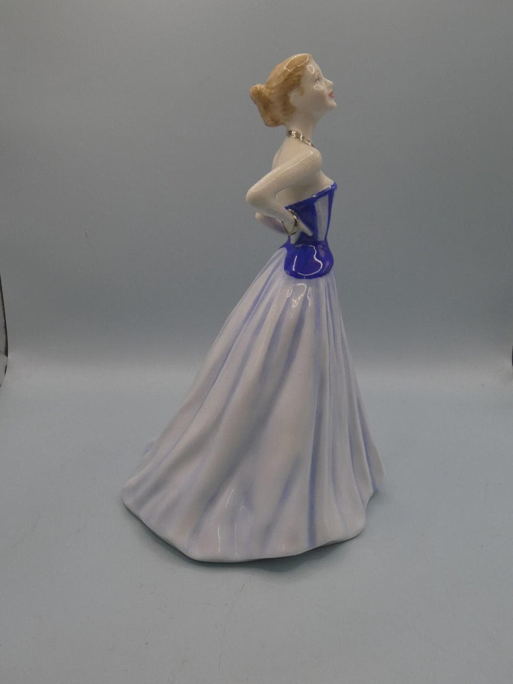 Royal Doulton Moonlight Gaze Figurine HN4362, Lady of the Year 2002, Blue Dress Figure, Tim Potts Design