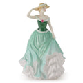 Royal Doulton Emily Figurine HN4093, Pretty Ladies New, Green & White Dress Figure, Nada Pedley Design