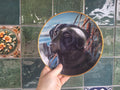 Franklin Mint Black Labrador Retriever Collector Plate: Man's Friend Series
