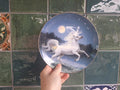Royal Doulton Diamond Unicorn Plate by K K Reinert  Fine Bone China Fantasy Art
