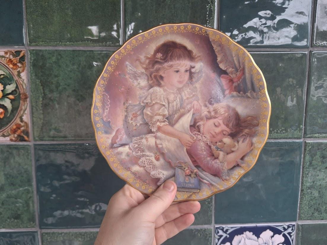 Brenda Burke Angel Plate: Blessing My Dreams, My Little Guardian Collection (1997)