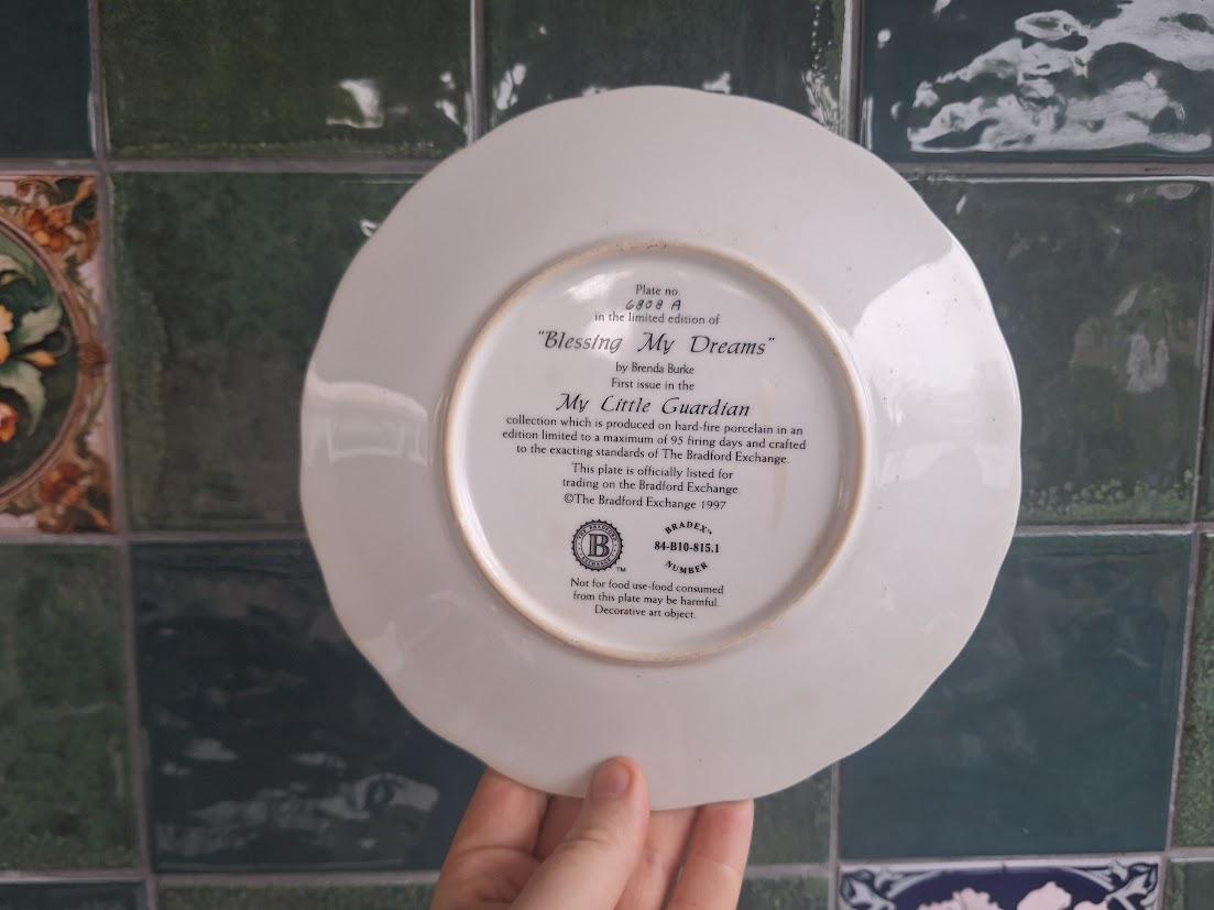 Brenda Burke Angel Plate: Blessing My Dreams, My Little Guardian Collection (1997)