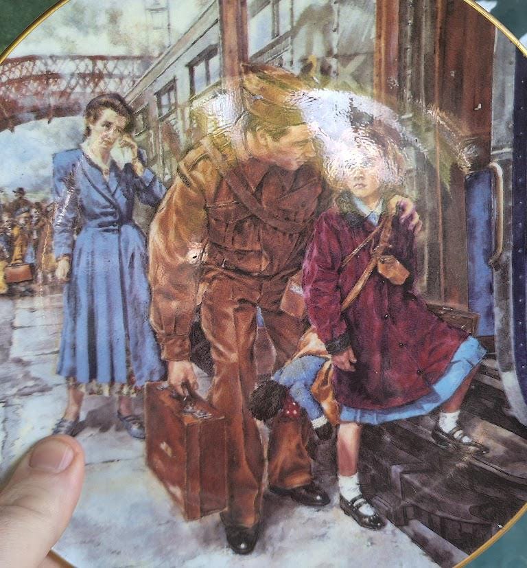 Royal Doulton The Girl Evacuee Collector Plate WWII Limited Edition Lesley MacKenzie Bone China