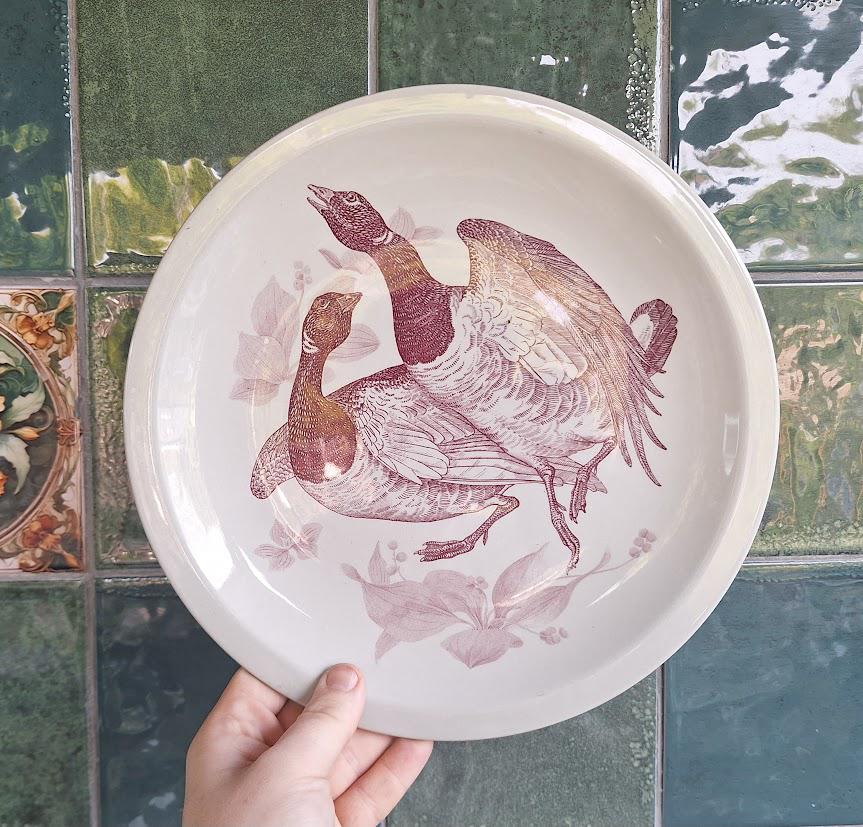 Vintage Wedgwood American Brant Goose Plate  Game Birds Series Wildlife Decor