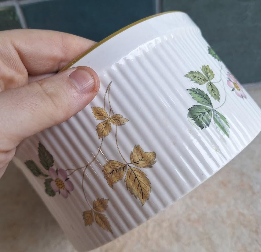 Vintage Wedgwood Wild Strawberry Serving Dish, Oven to Table Bowl, Made in England