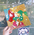 Retro Koi Fish Wall Plaques: 1970s Plastic Oriental Decor Mid Century Art