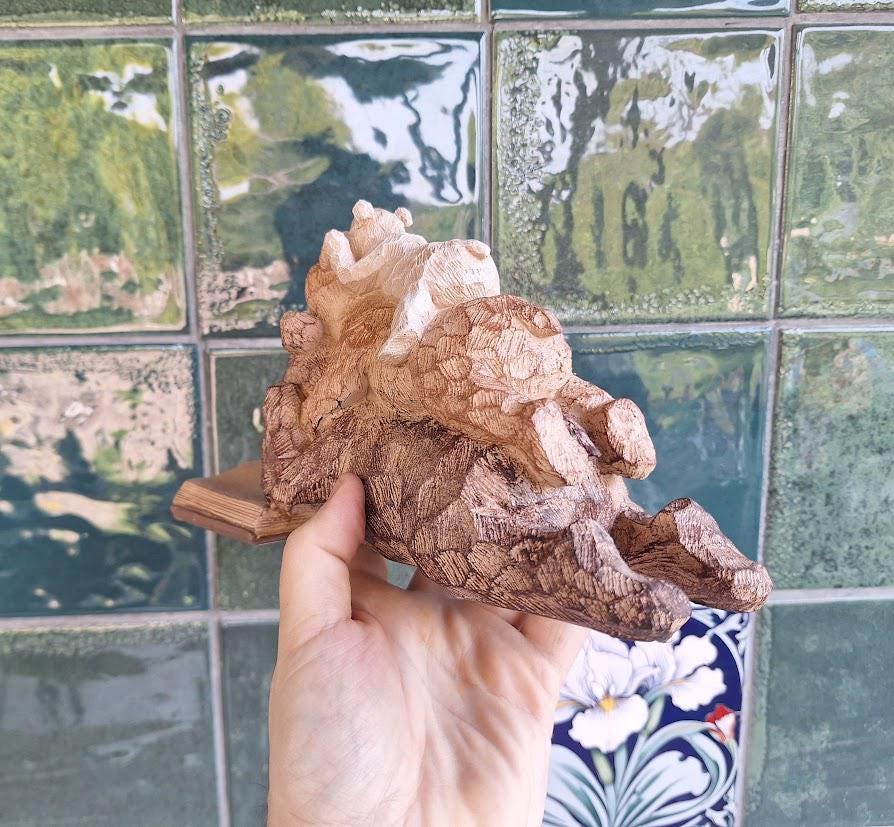 Vintage Bear Family Bookend Ornament: Resin Woodland Bears Reading Book Shelf Decor