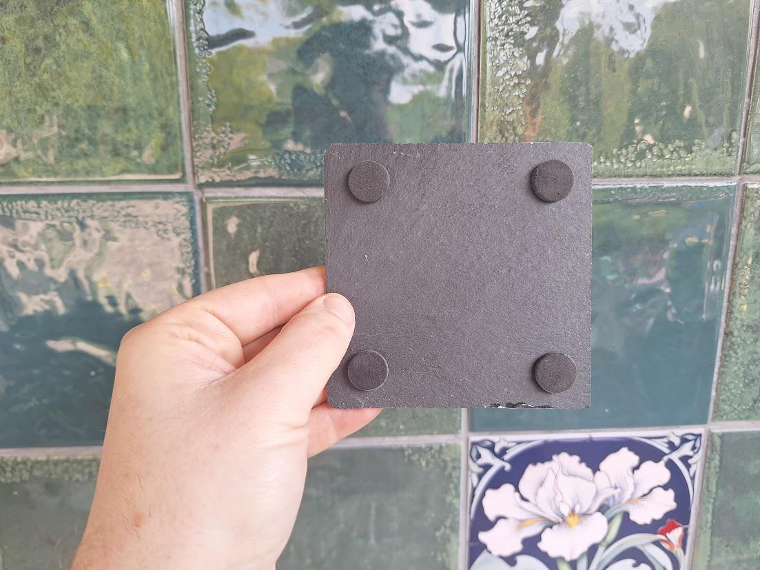 Set of 4 Slate Coasters: Hedgehog, Alpaca, Bumblebee, Robin Wildlife Illustrations