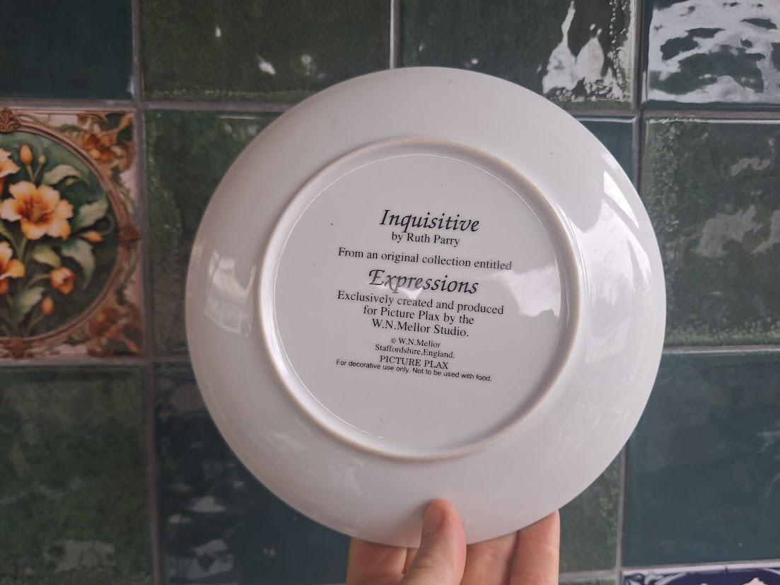 Vintage Boxer Puppy Collector Plate: Ruth Parry "Inquisitive" Wall Decor