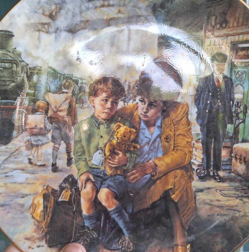 Royal Doulton The Boy Evacuee Collector Plate WWII Railway Lesley MacKenzie Limited Edition