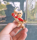 Piggin Saucy Figurine David Corbridge 2000 Piggin Collectible Pig With Tomato Ketchup & Pie