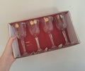 Cristal De France White Wine Glasses Set of 4, 24% Lead Crystal French Glassware