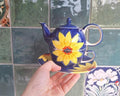Whittard of Chelsea Hand Painted Tea For One Set: Sunflower Floral Stoneware