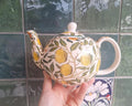 William Morris Fruits Teapot for One, Fine China Leonardo Collection Single Serve Tea Set