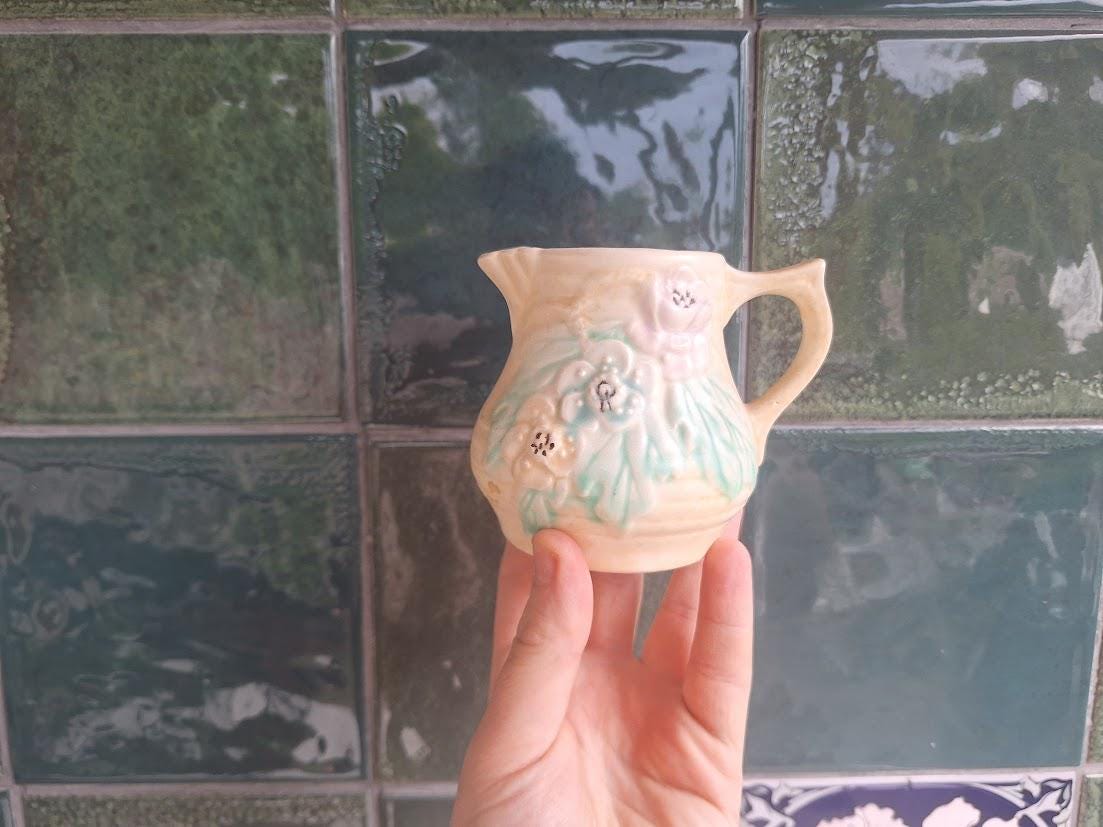 Vintage Arthur Wood 3-Piece Tea Set: Pastel Floral Relief Teapot, Milk Jug, Sugar Bowl