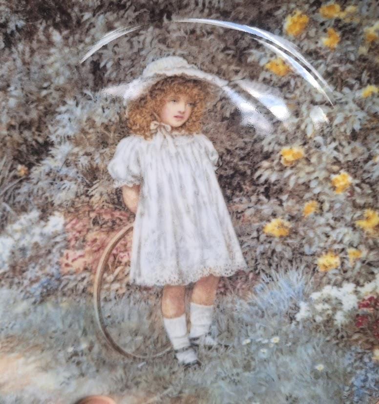 Wedgwood Yesterday's Child Collector Plate: A Pause for Reflection, Bone China (Boxed With Certificate)