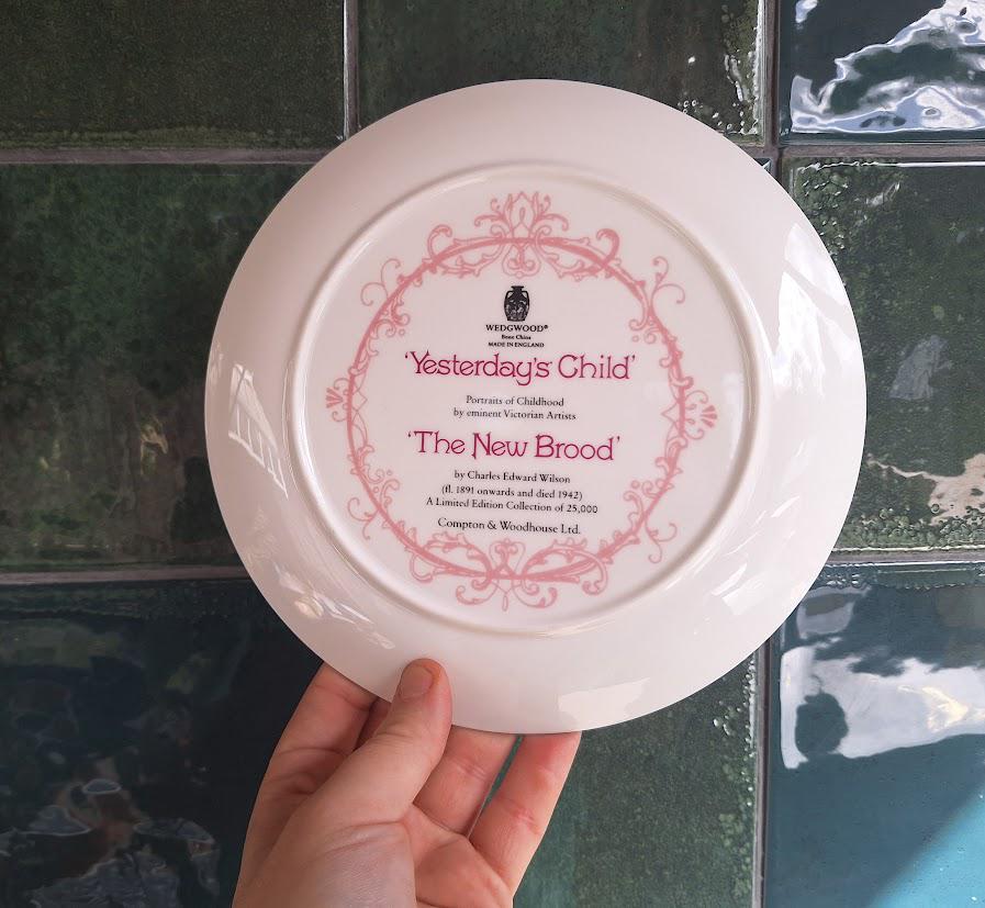 Wedgwood Collector Plate: The New Brood, Yesterday's Child Series, Bone China