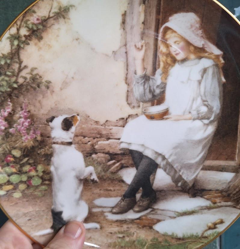 Wedgwood Yesterday's Child Begging for a Favour Collector Plate Charles Edward Wilson Bone China Boxed With Certificate