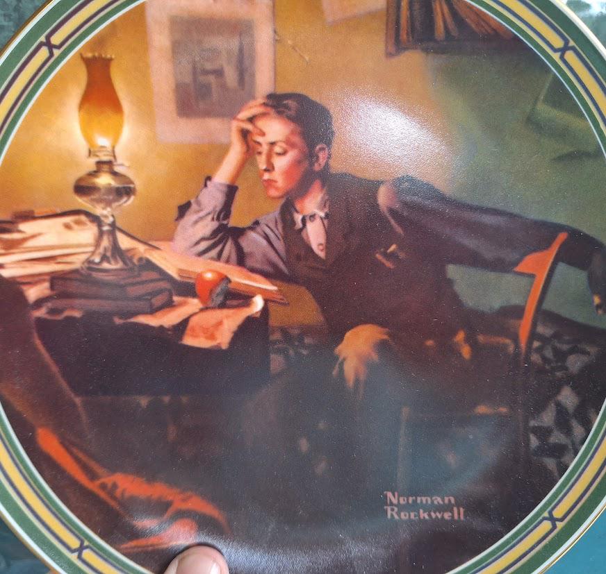 Norman Rockwell Collector Plate: A Young Man's Dream (1986)