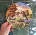 Royal Worcester Collector Plate: Journey's End Canal Boat Scene, Roger Kent (1990)