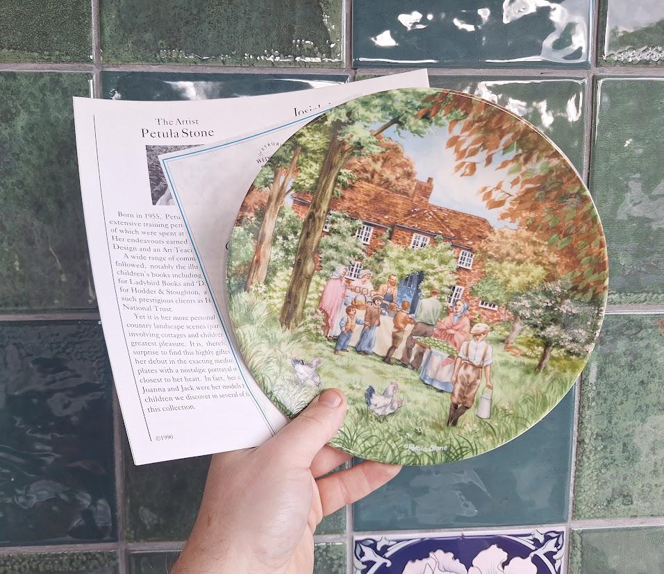 Wedgwood Collector Plate: Village Fête Scene by Petula Stone (1990)