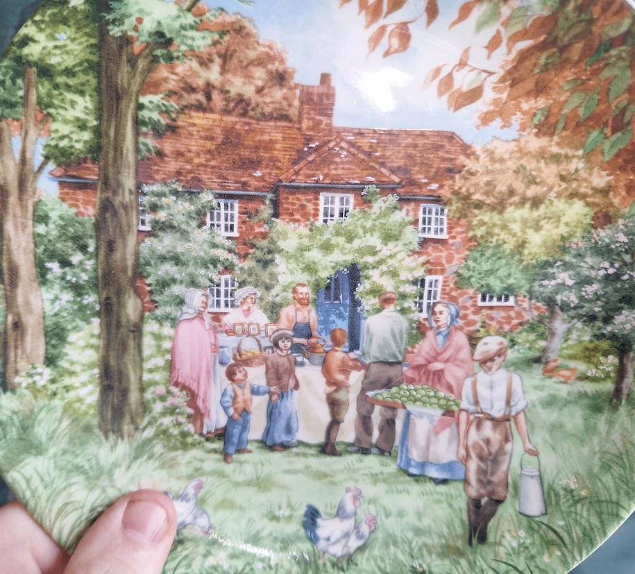 Wedgwood Collector Plate: Village Fête Scene by Petula Stone (1990)