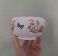 Aynsley Cottage Garden Floral Butterfly Bowl  Embossed Fine Bone China Dish