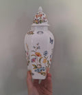Vintage Aynsley Cottage Garden Lidded Jar  Fine Bone China Floral Butterfly Waterford