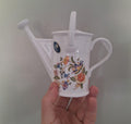 Aynsley Cottage Garden Watering Can Vase, Fine Bone China Floral Ornament Made England