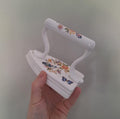 Vintage Aynsley Cottage Garden Flat Iron Ornament, Fine Bone China England