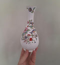 Vintage Aynsley Pembroke Bud Vase, Fine English Bone China, Bird Floral Gold Trim