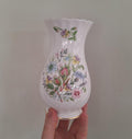 Vintage Aynsley Wild Tudor Vase, Fine Bone China Floral, Made England, 1990s