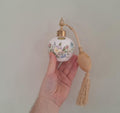 Vintage Aynsley Wild Tudor Perfume Atomiser, Fine Bone China Scent Bottle, Gold Tassel
