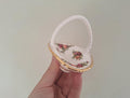 Vintage Royal Albert Old Country Roses Twisted Handle Trinket Basket, English Bone China Gold Trim Jewellery Ring Dish Ornament