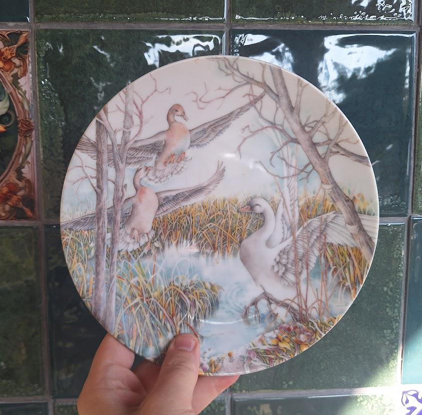 Grande København Kom Med Os Collector Plate 1986, Karen Jean Bornholt Ugly Duckling Series, Danish Porcelain with Box & Certificate