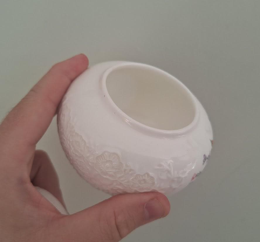 Vintage Aynsley Wild Tudor Lidded Trinket Box, Fine Bone China Floral Potpourri Jar, English China Jewellery Box, Cottagecore Decor