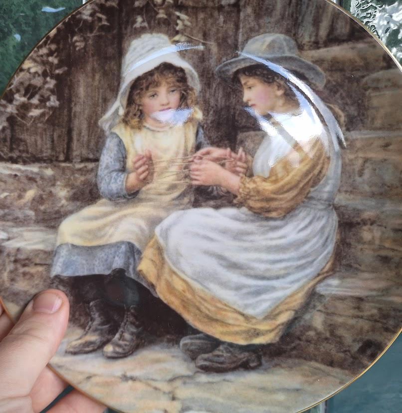 Wedgwood Yesterday's Child Cat's Cradle Collector Plate Caroline Paterson Bone China Boxed With Certificate