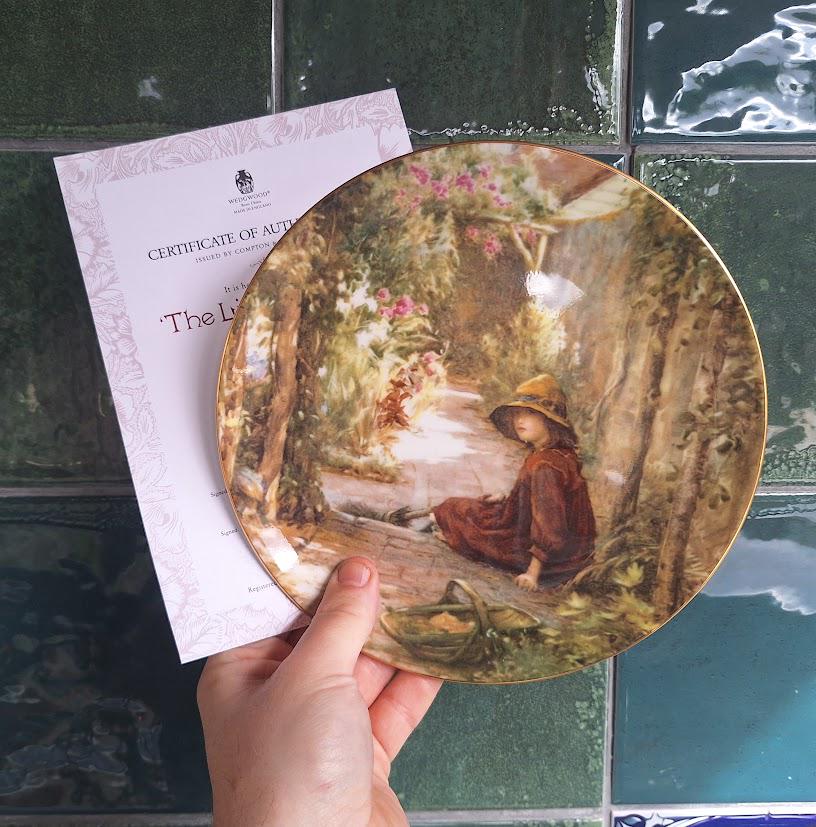 Wedgwood Yesterday's Child The Little Gardener Collector Plate Joseph Harold Swanwick Bone China Boxed With Certificate