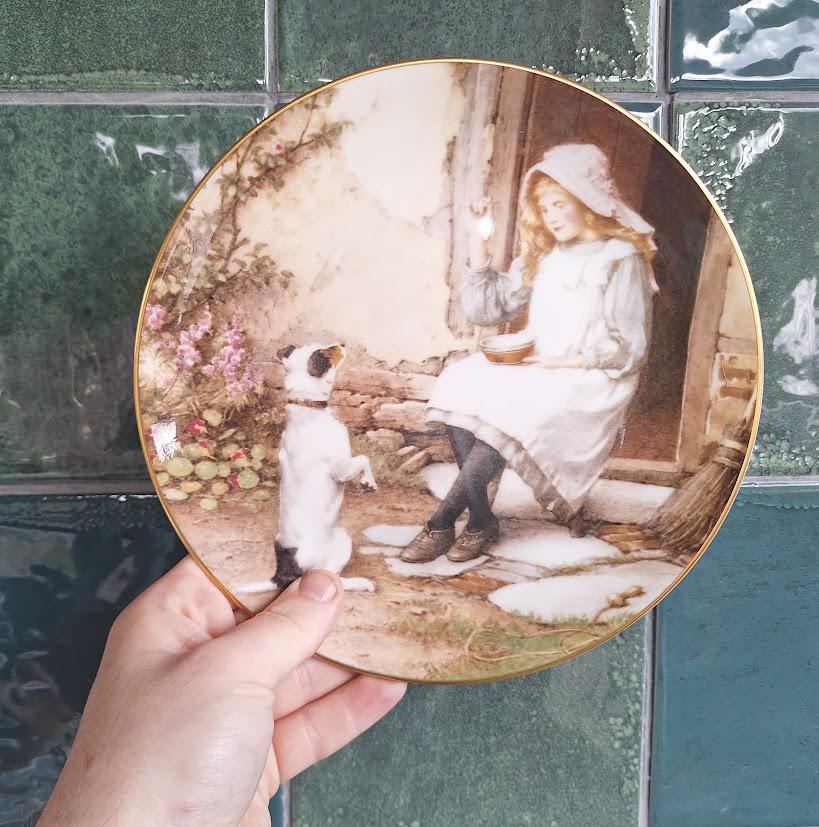 Wedgwood Yesterday's Child Begging for a Favour Collector Plate Charles Edward Wilson Bone China Boxed With Certificate