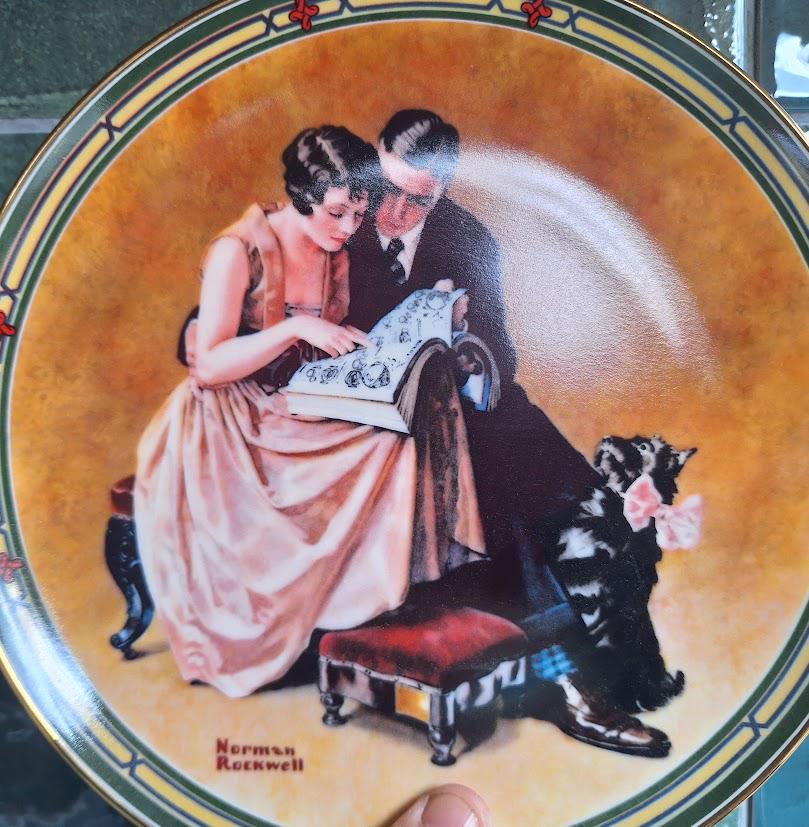 Norman Rockwell Collector Plate: A Couple's Commitment, 1985 Fine China (Boxed)