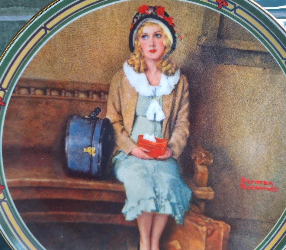 Norman Rockwell A Young Girl's Dream Collector Plate Edwin M. Knowles Rockwell's American Dream Series