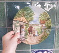 Wedgwood Collector Plate: The Homecoming Village Green Scene (1990)