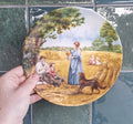Wedgwood Collector Plate: Harvest Supper, Village Green Series, Petula Stone, 1990