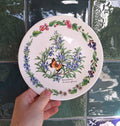 Royal Worcester Rosemary Herbs Collector Plate, Fine Bone China Botanical Butterfly (Boxed With Certificate)