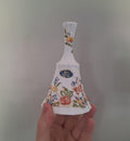 Aynsley Cottage Garden Fine Bone China Bell  Floral Butterfly Hand Bell