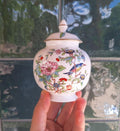 Vintage Aynsley Pembroke Lidded Ginger Jar: Fine English Bone China Bird Floral (5.5 Inch)